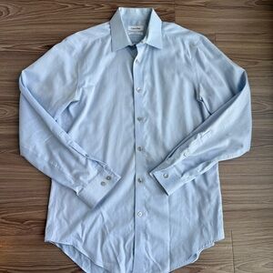 Calvin Klein Men’s Slim Fit Dress Shirt – Light Blue | Non-Iron